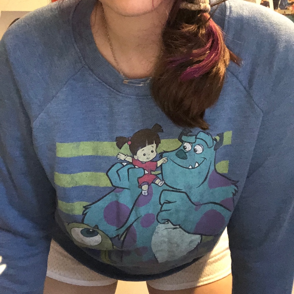 disney monsters inc pullover crewneck